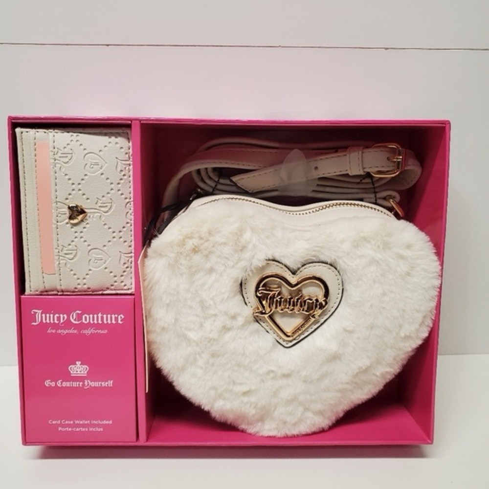 Juicy Couture Angel Crossbody and card case in a gift box